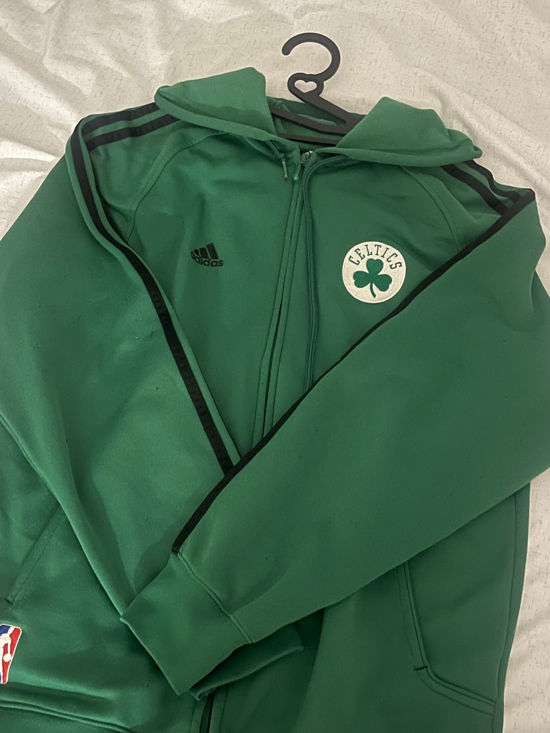 아디다스 보스턴 셀틱스 NBA 트랙탑 그린 후드 집업 상품이미지1