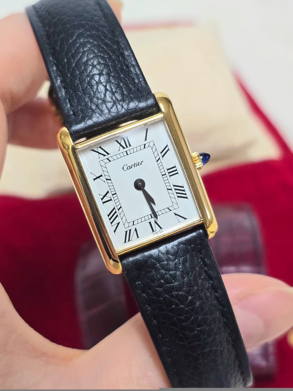 까르띠에탱크머스트시계 L사이즈 정품 상품이미지1