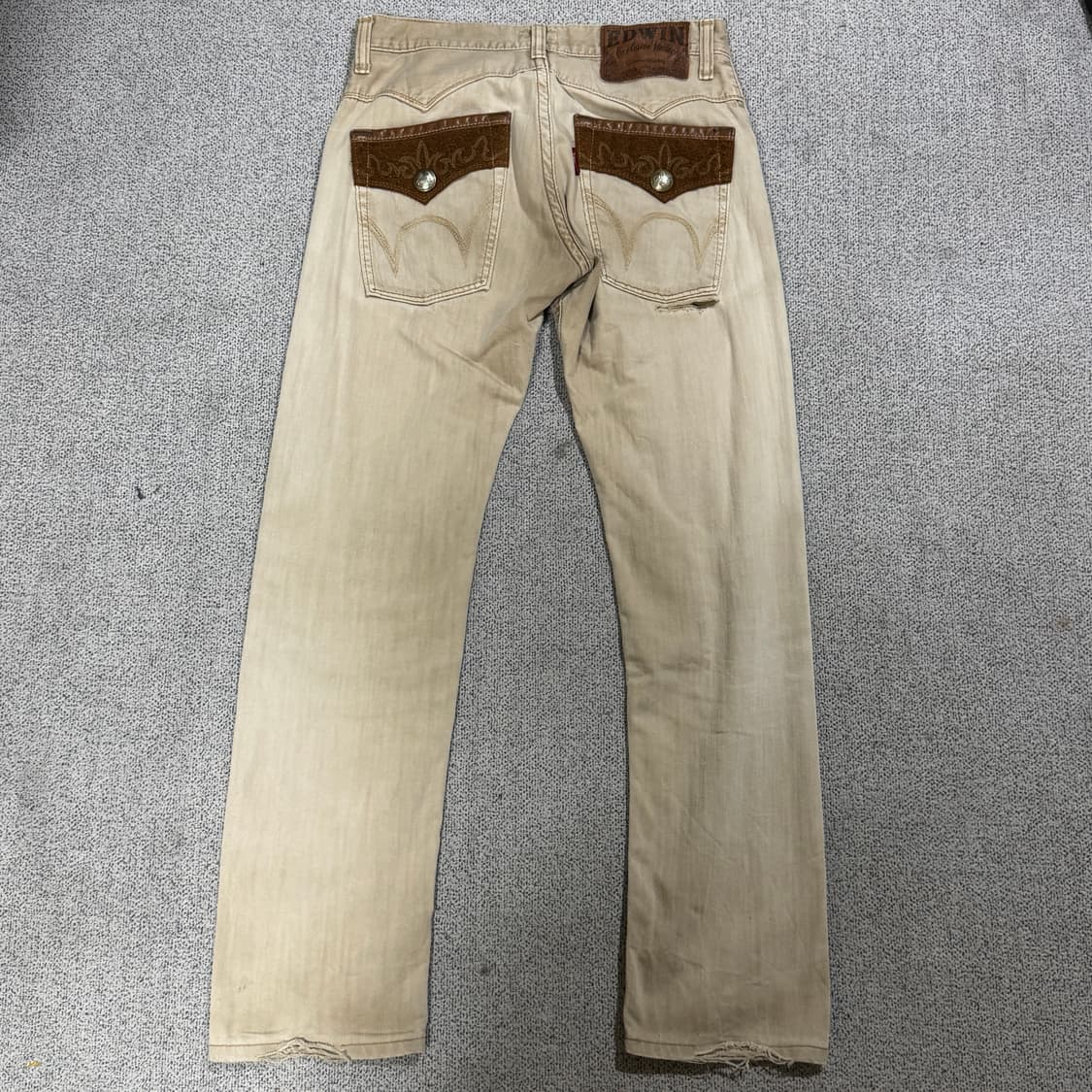에드윈 웨스턴 디테일 데님 베이지 30 상품이미지2