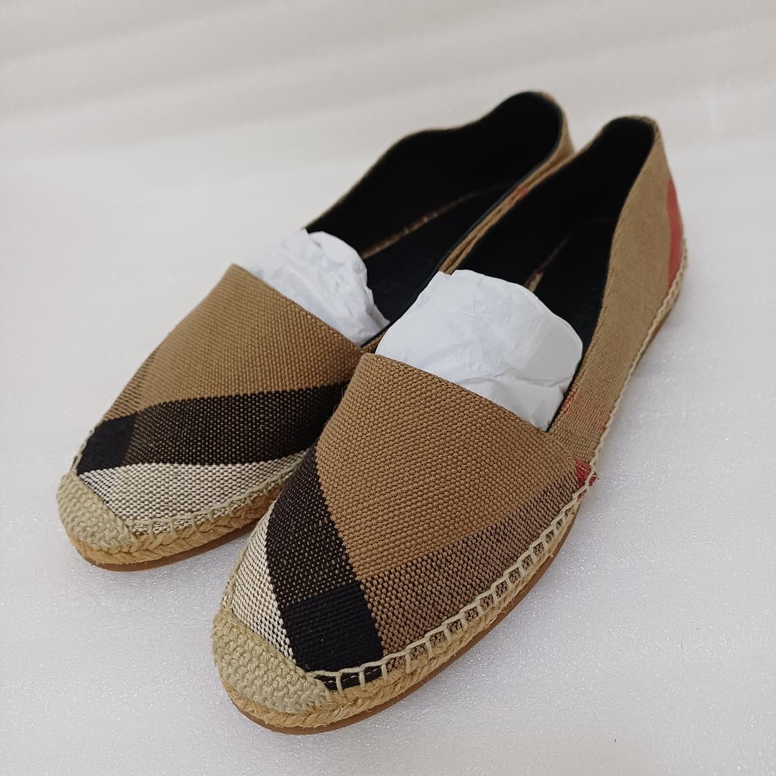 정품 버버리 에스파듀 슬립온 여성 240 체크 단화 플랫 사랑봉봉 상품이미지1