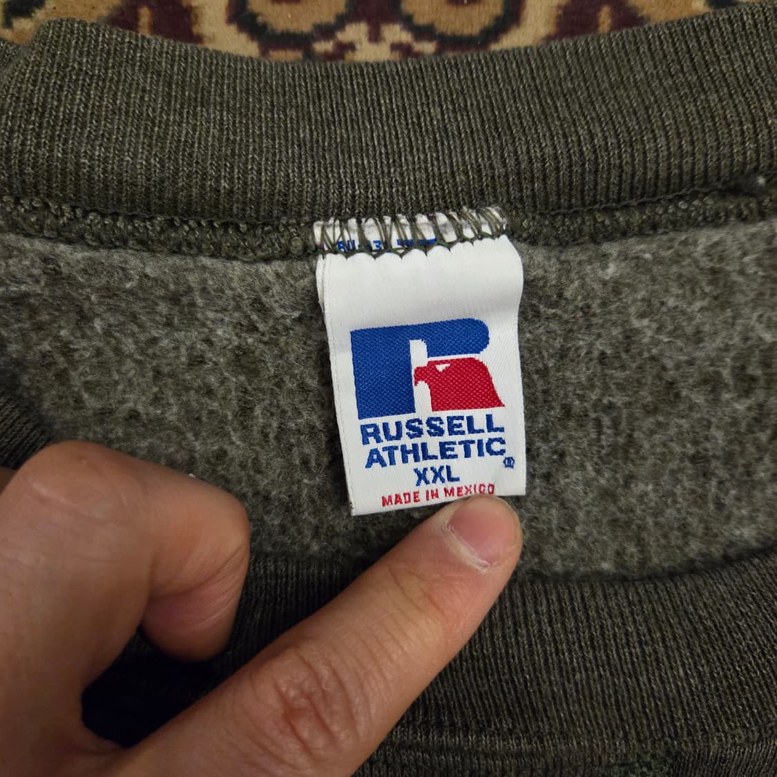 90s 빈티지 러셀 스웻셔츠 다크 그레이 XXL 상품이미지5