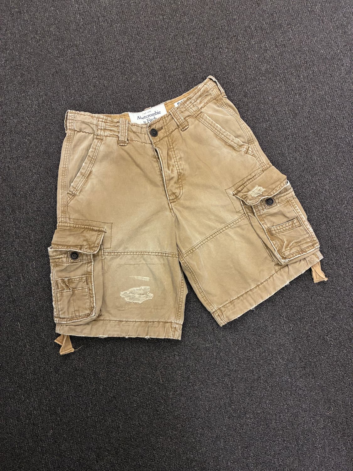 30)Abercrombie 빈티지 데미지 디테일 카고 반바지 상품이미지3