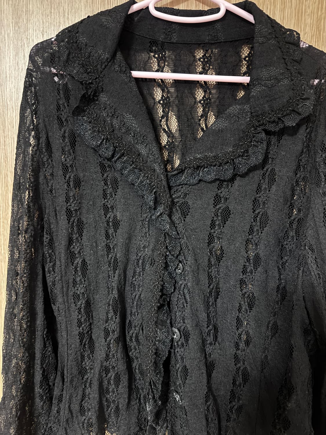 일본빈티지 시스루셔츠 상품이미지3