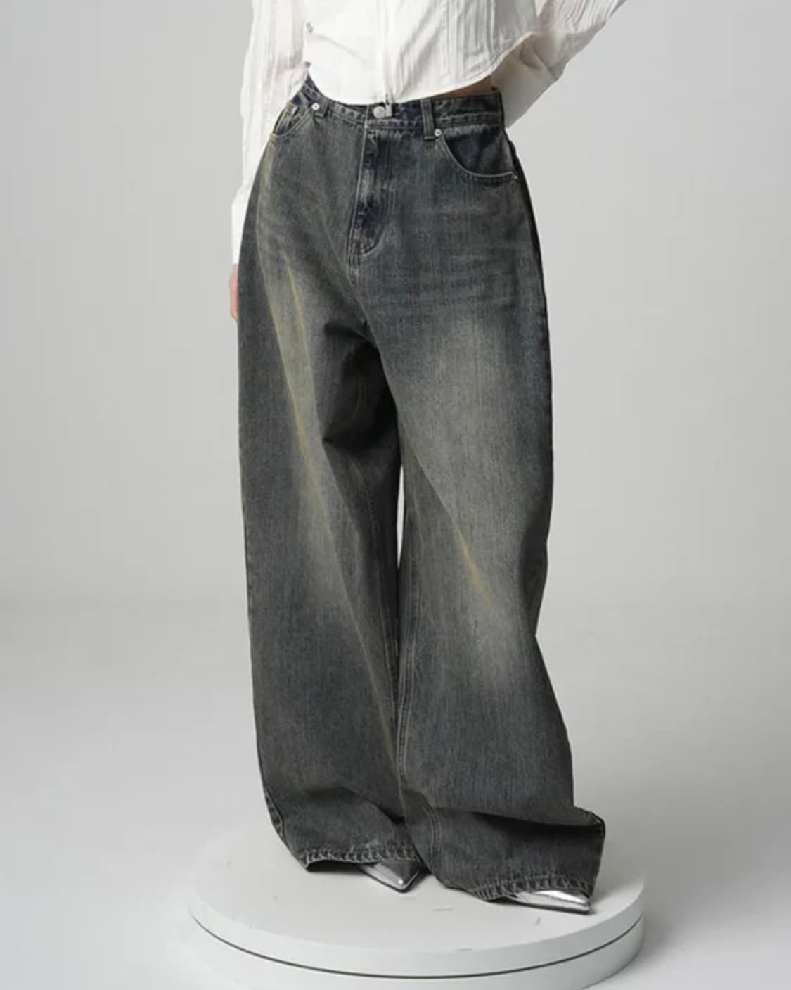 어반드레스 incision wide denim pants 상품이미지1