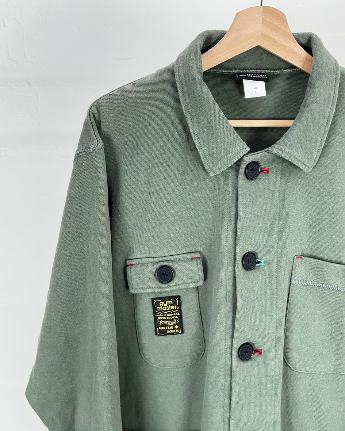 짐 마스터 다이드 그린 미시건 커버올 코튼 셔츠 자켓 상품이미지2