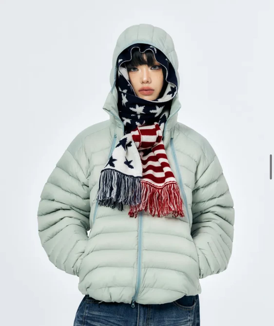 스키즘인듀싱 CATERPIE PUFFER JACKET 패딩 그린 상품이미지3