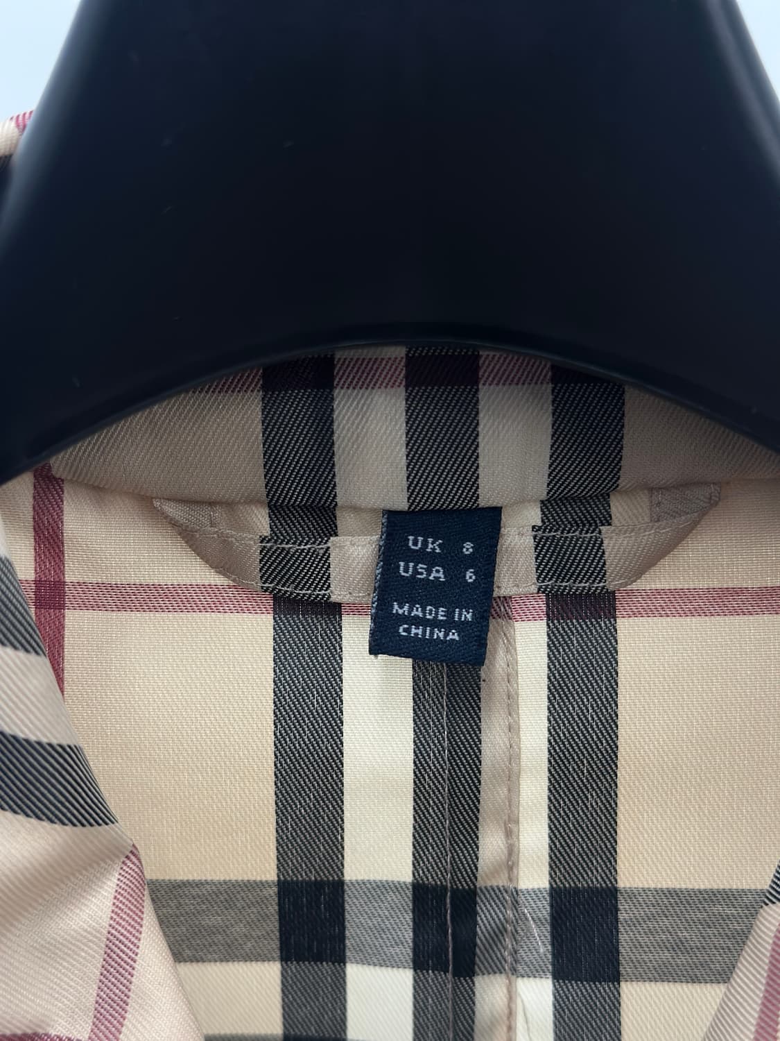 버버리 노바체크 싱글 롱 코트  상품이미지7