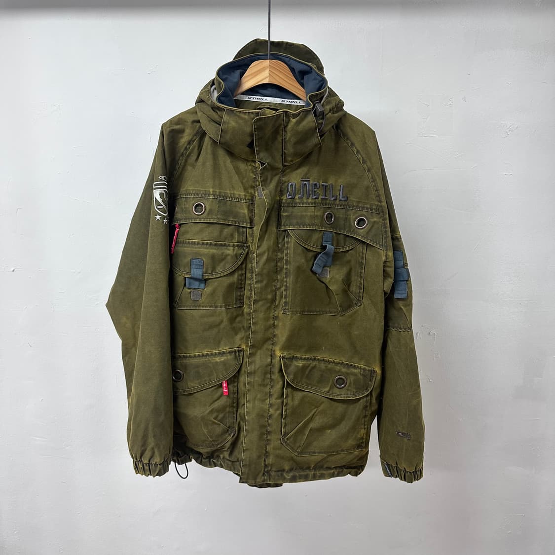 오닐 O'NEILL 스노우보드 자켓 카키 보드웨어 야상자켓 XL 상품이미지1