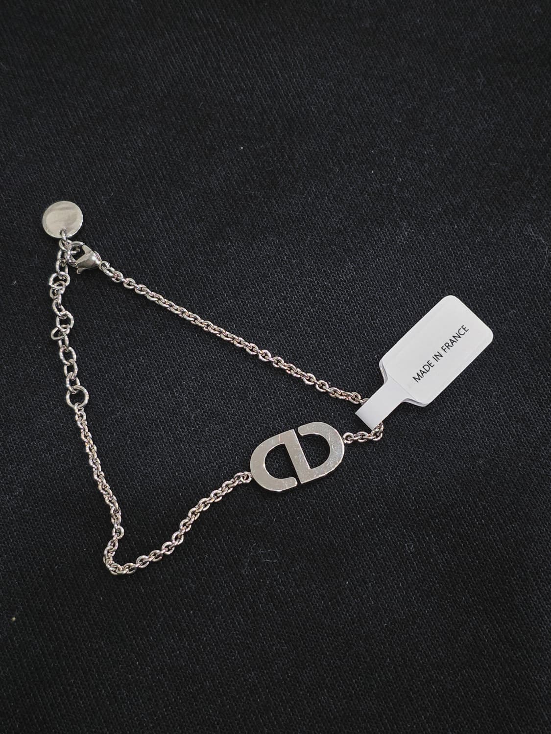디올 은장 쁘띠 CD 로고 팔찌 상품이미지5