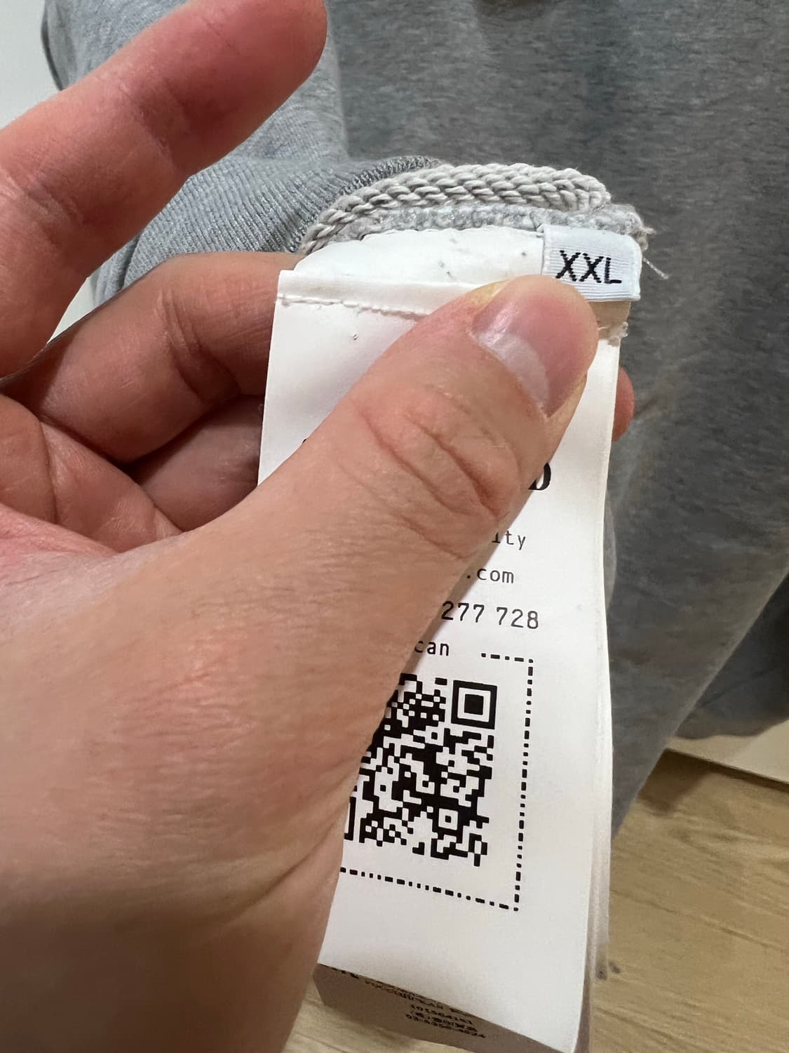 23ss 스톤아일랜드 그레이 후드티 2xl (새상품급) 상품이미지3