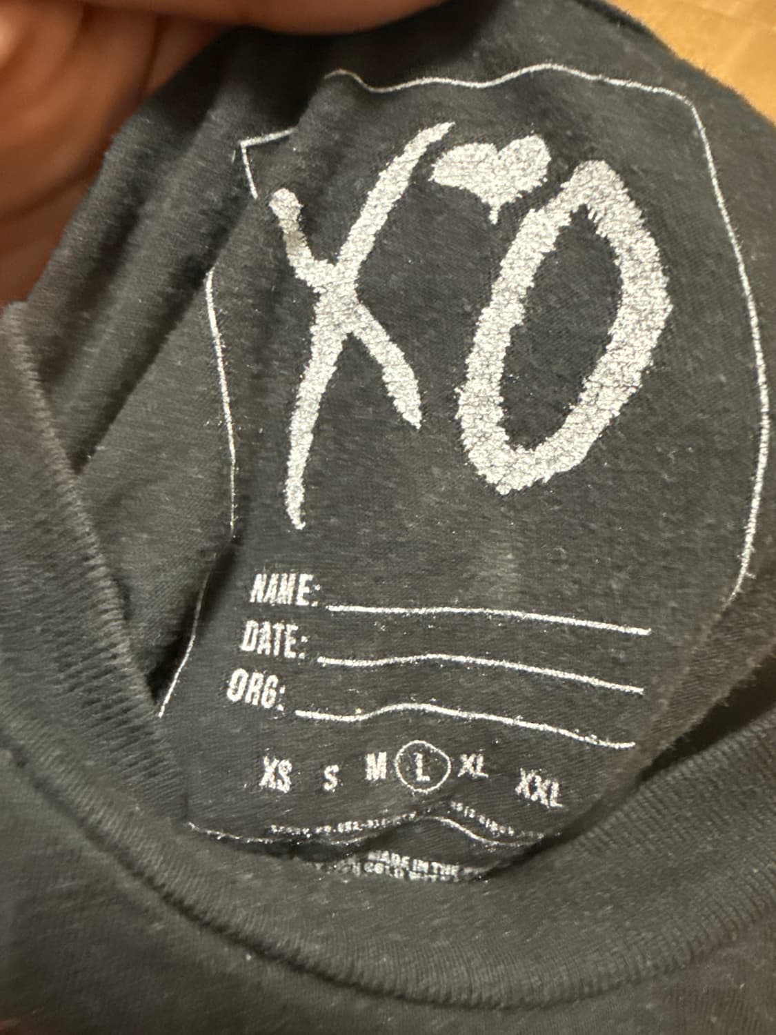 the weeknd 내한 머천 티셔츠  상품이미지3