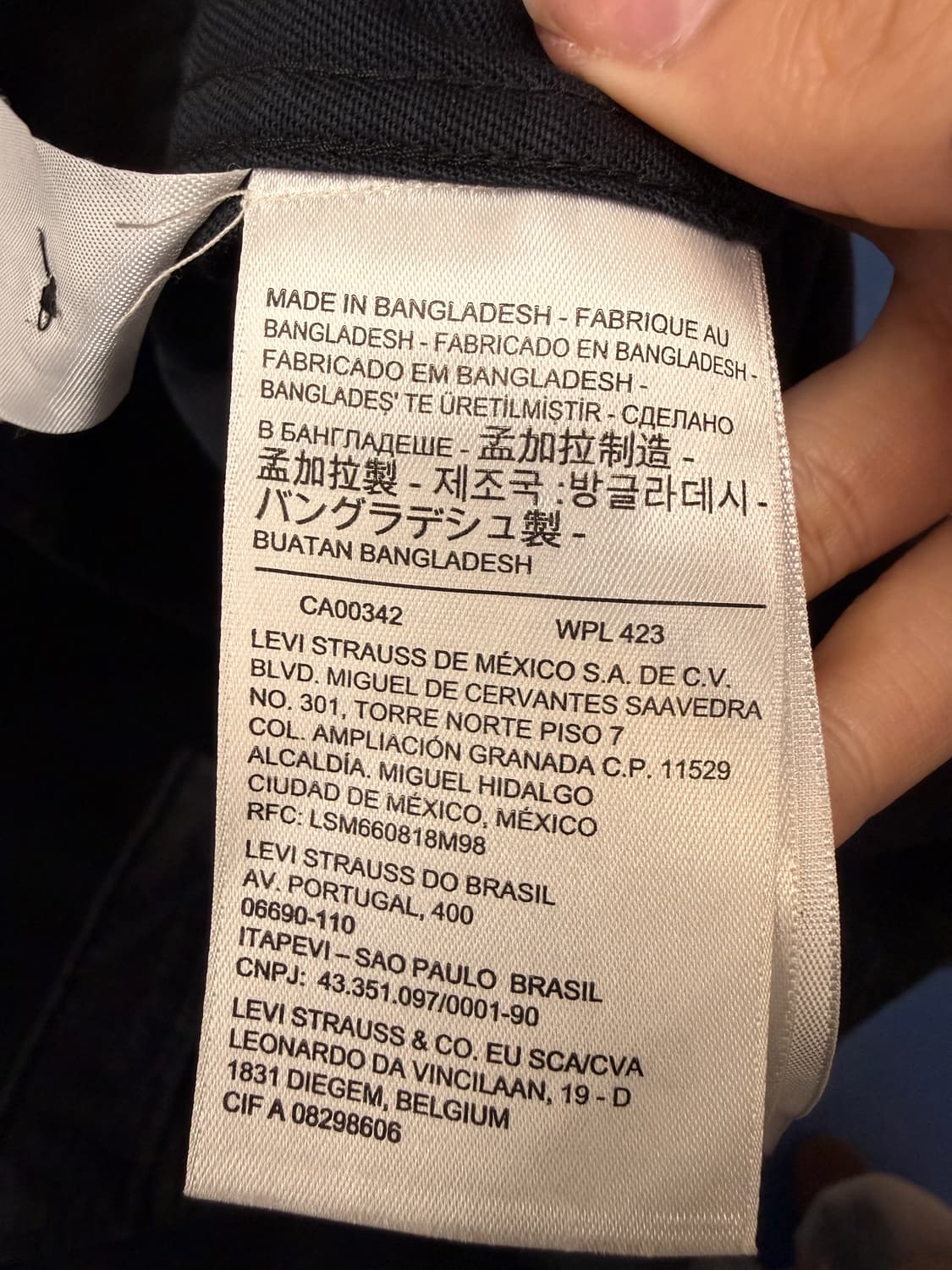 Levis 리바이스 블랙 포켓 오버핏 셔츠 상품이미지9