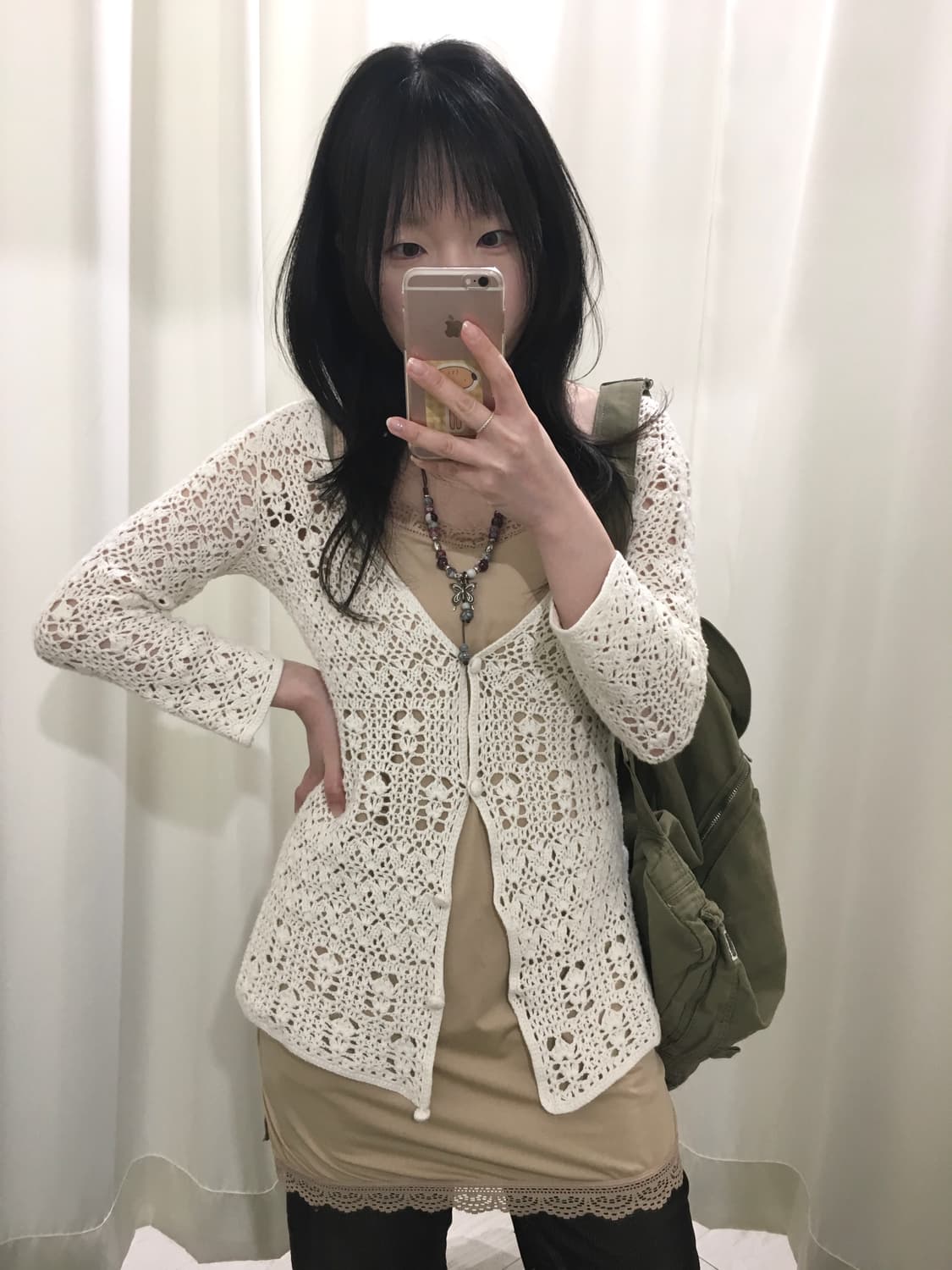 hippie slim crochet cardigan 상품이미지4