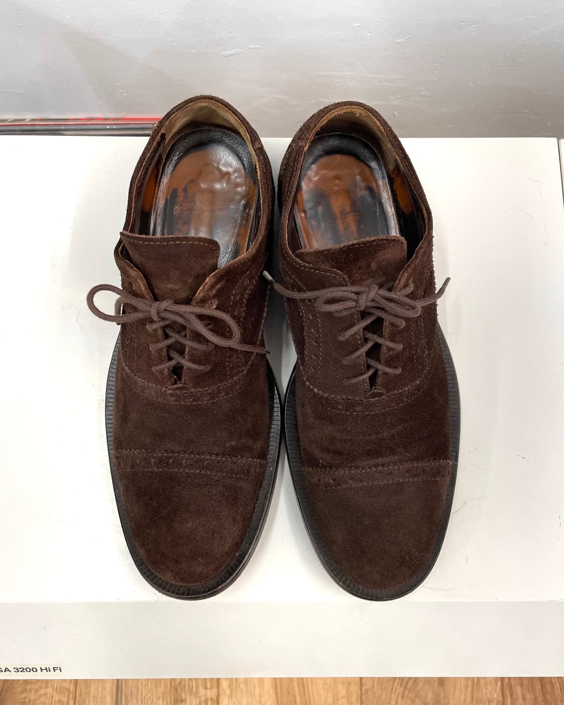 [250] 지안프랑코페레 브라운 스웨이드 구두 상품이미지1