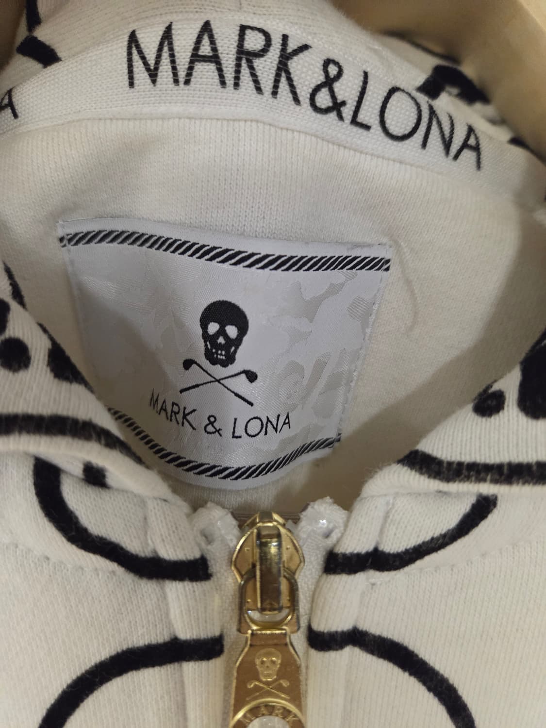 MARK&LONA 해골 패턴 후드집업 상품이미지2