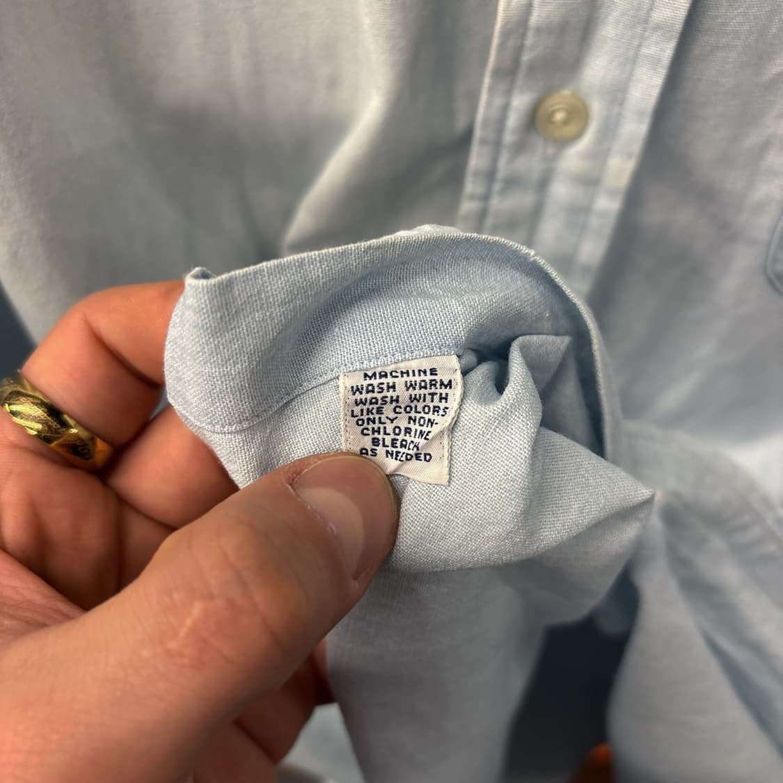 90s 폴로 랄프로렌 Big Shirt 라인  샴브레이 셔츠 N1009 상품이미지8