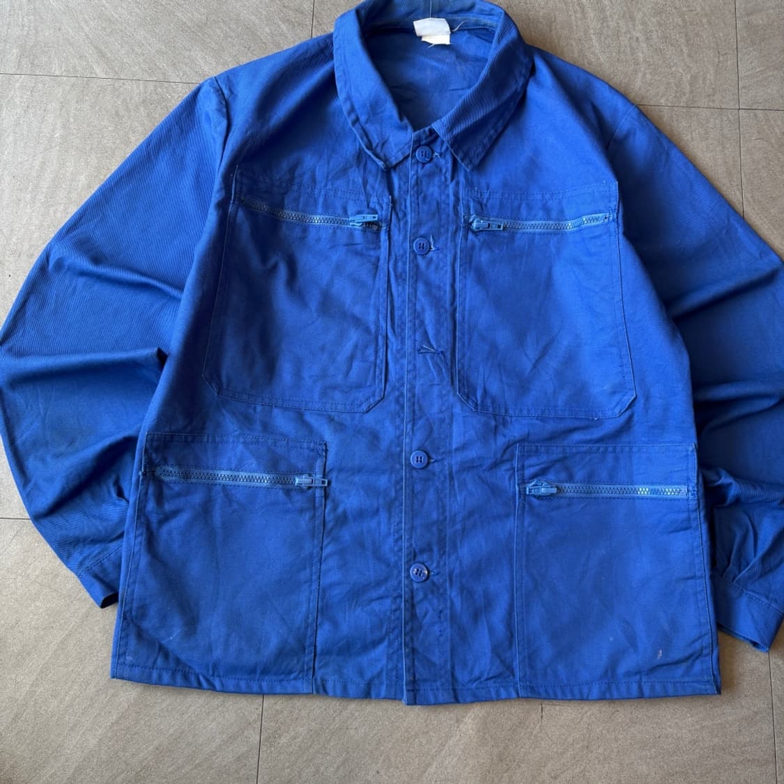 90년대 빈티지 프랑스 생산 프렌치 워크 트윌코튼 자켓  상품이미지2