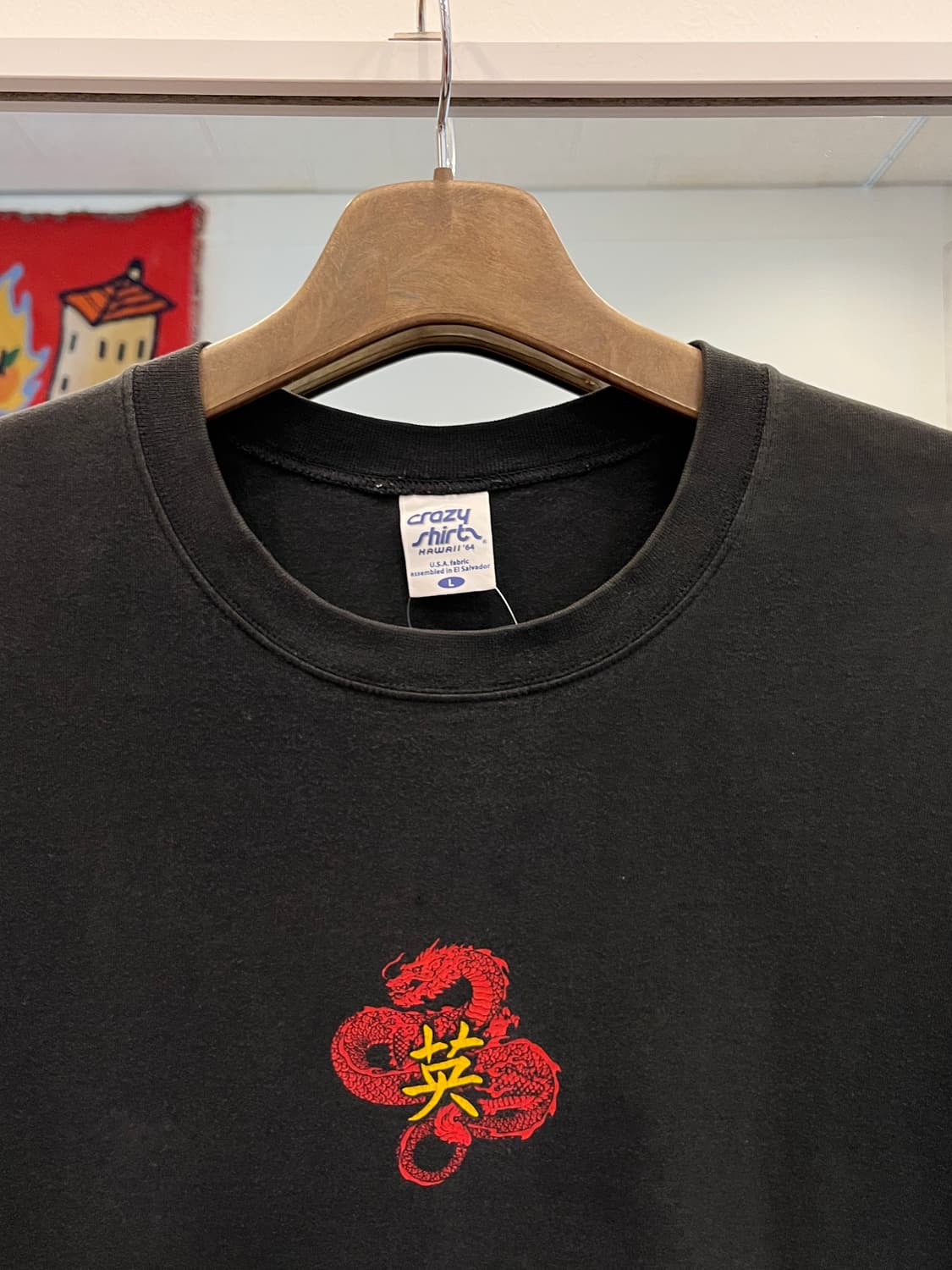Crazy Shirts 빈티지 드래곤 프린팅 반팔 티셔츠 상품이미지3