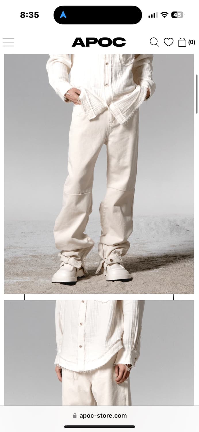 써저리 더블진 아이보리 m 상품이미지2