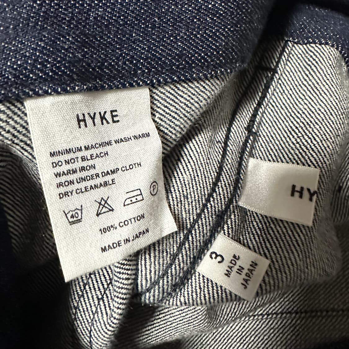 HYKE japan made denim fatigue pants 상품이미지3