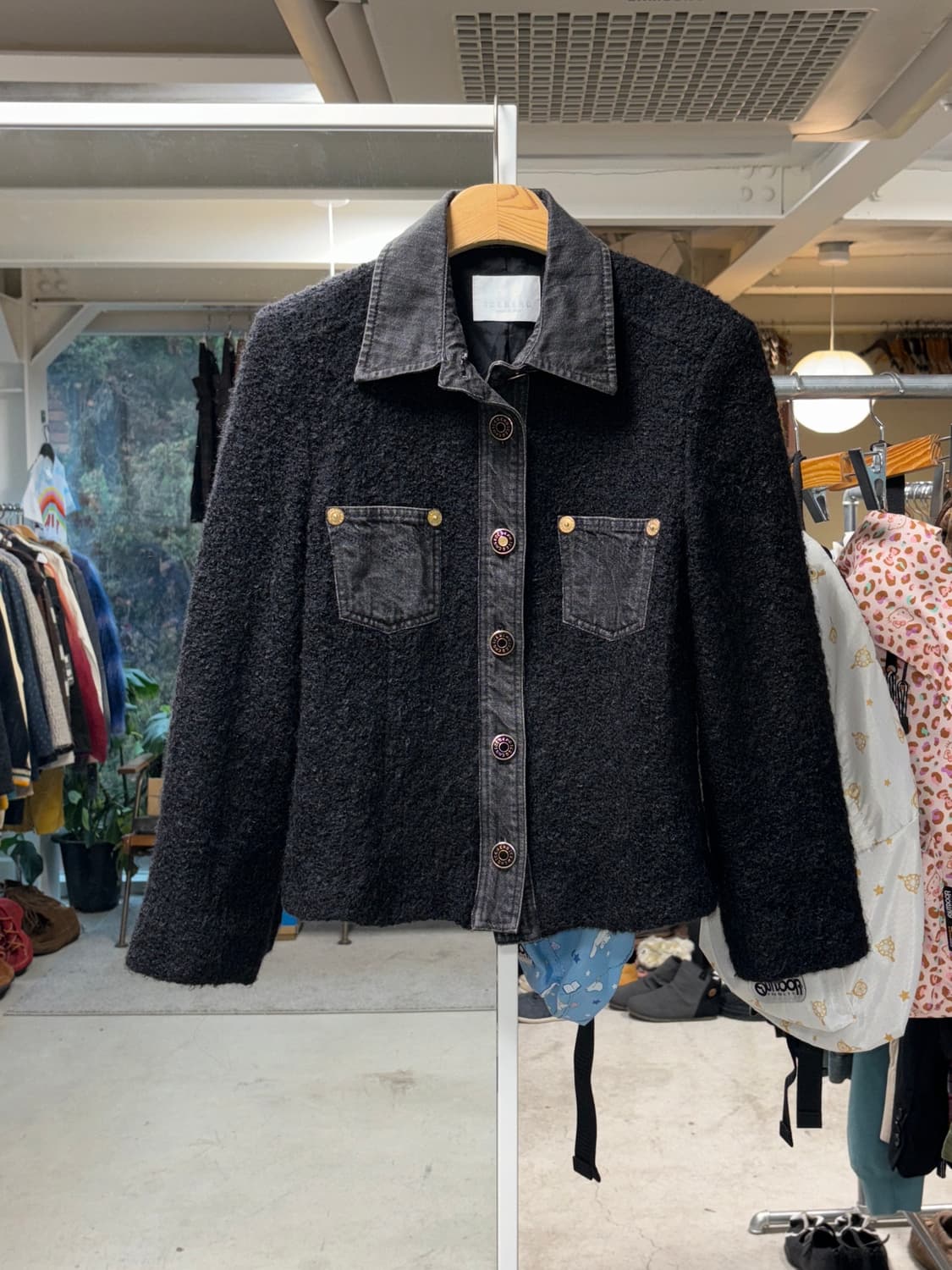 아이스버그 모헤어 데님 자켓 상품이미지1