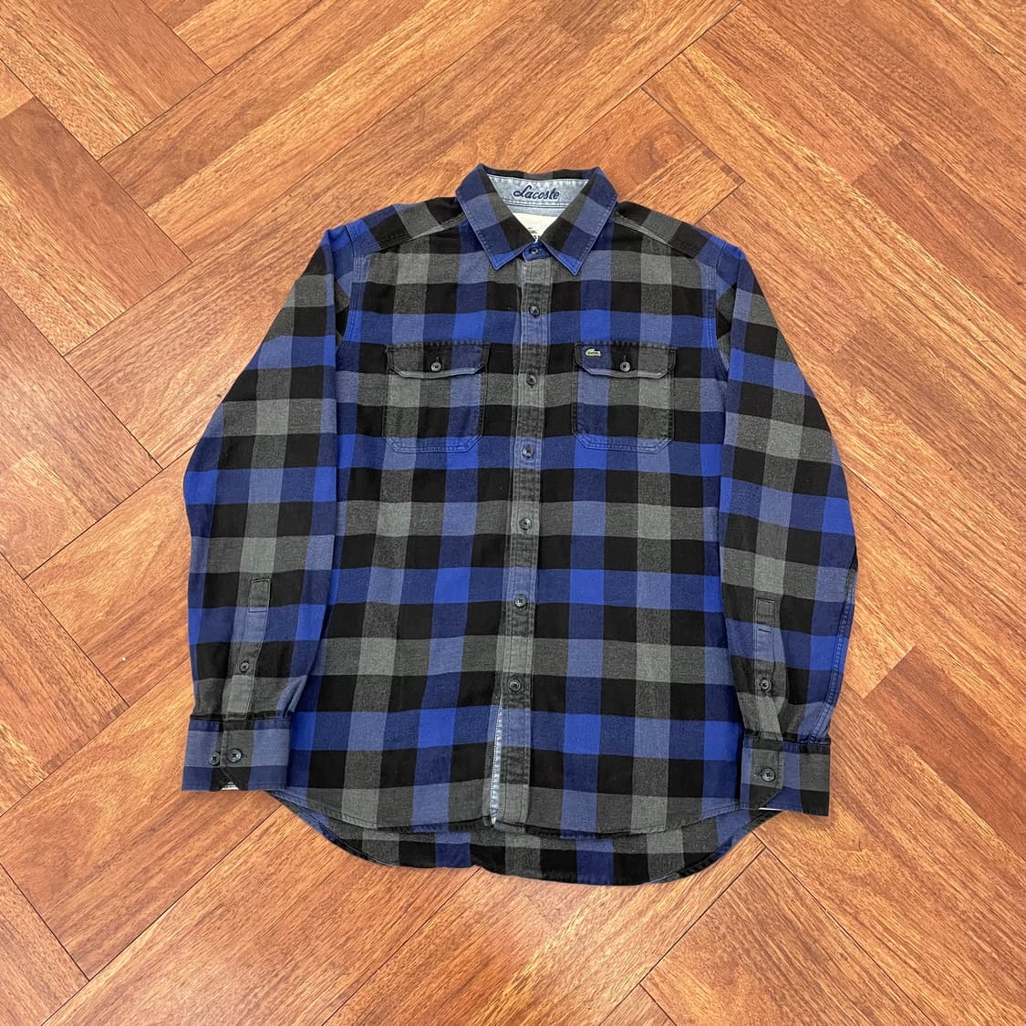 라코스테 포켓 체크 셔츠 상품이미지1
