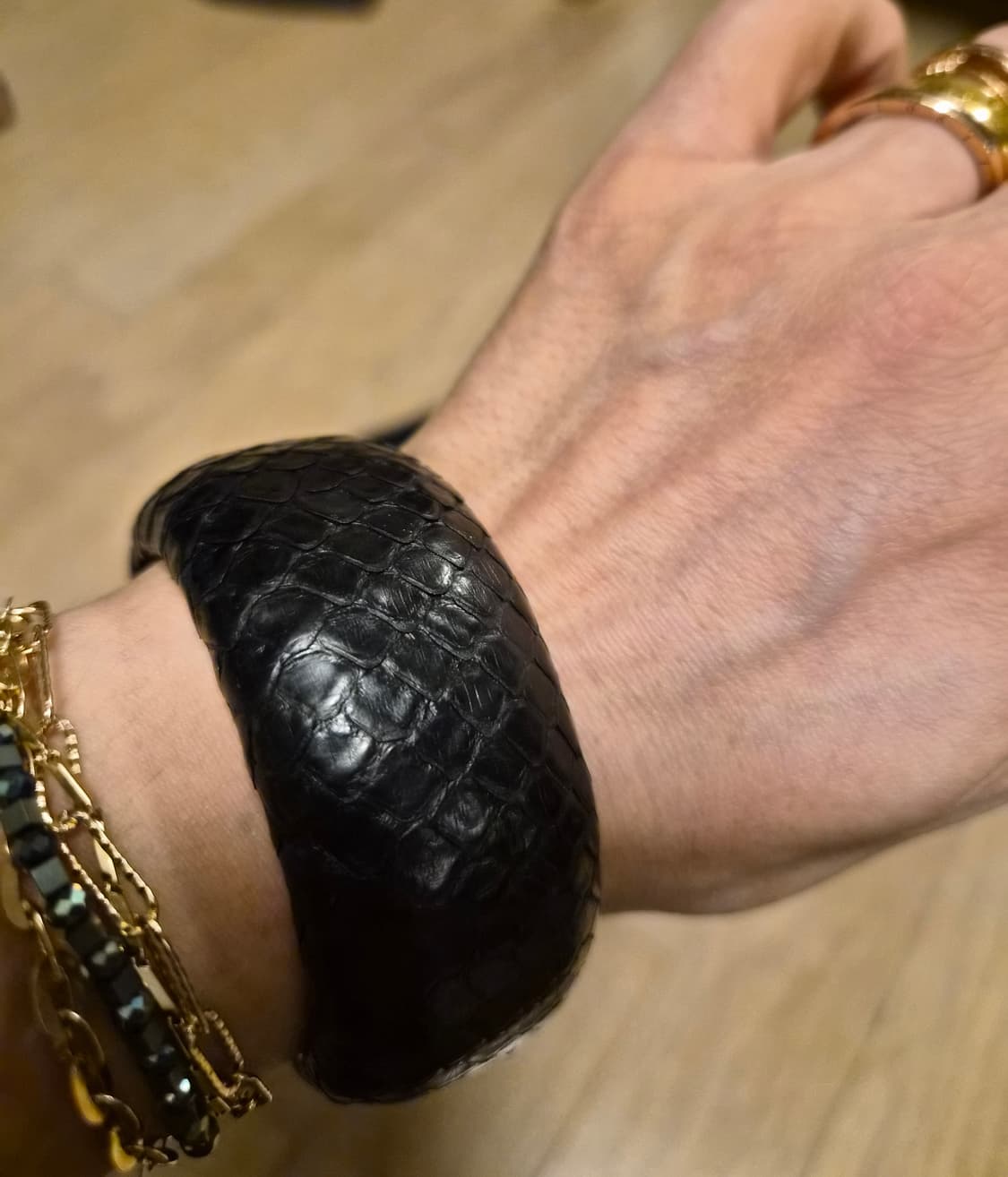 리얼 뱀피 뱅글 상품이미지3