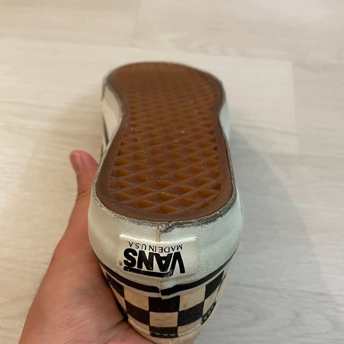 90s Vans 반스 체커보드 슬립온 데드스탁 상품이미지7
