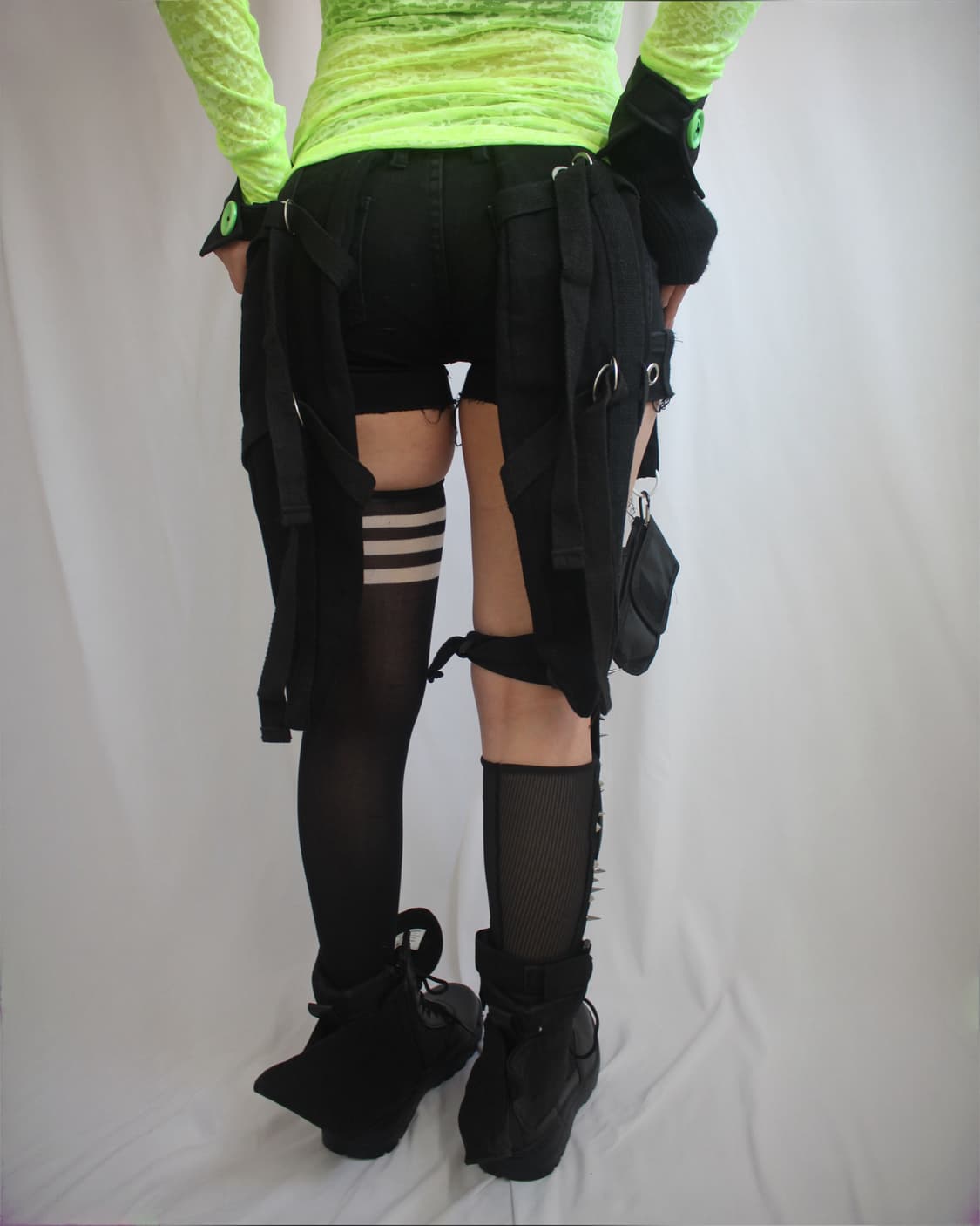 Tech B-Ear utility pocket black shorts 상품이미지9