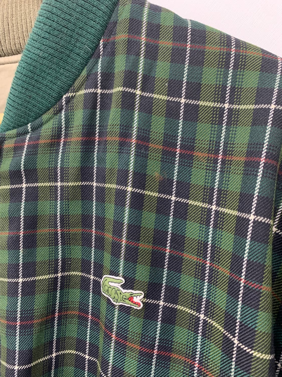 라코스테 90s 체크 봄버 상품이미지4