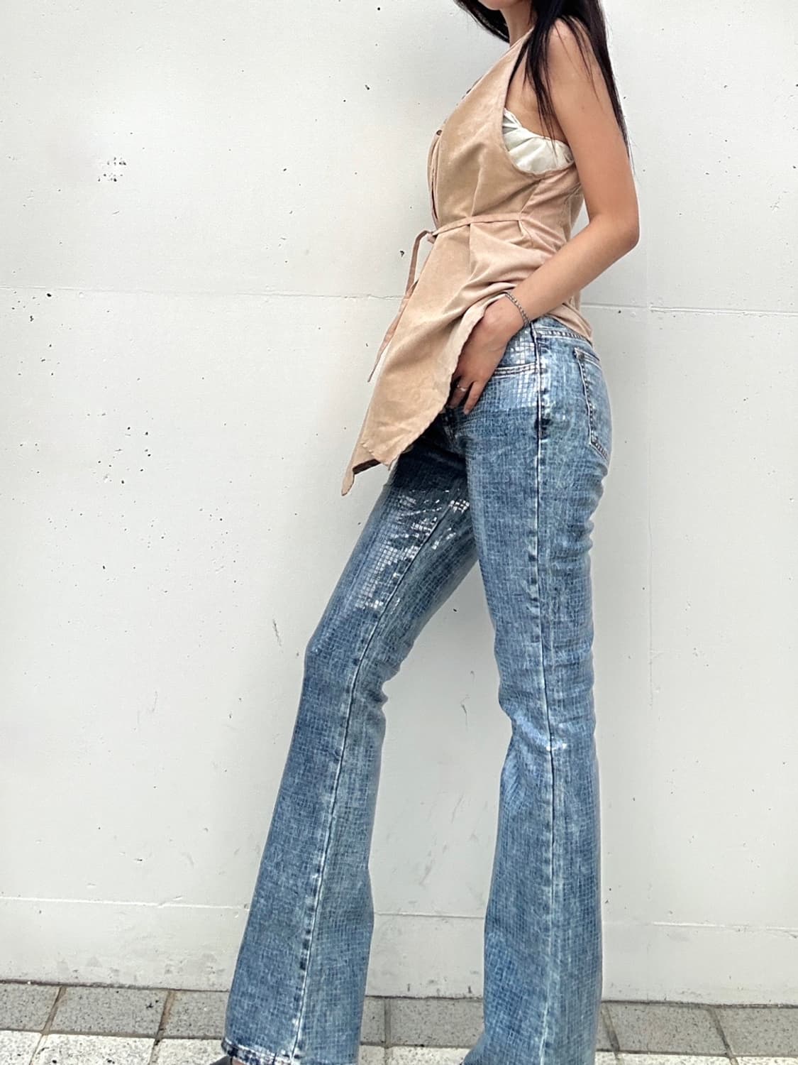 DIESEL rework cybertic pvc denim pants 상품이미지8