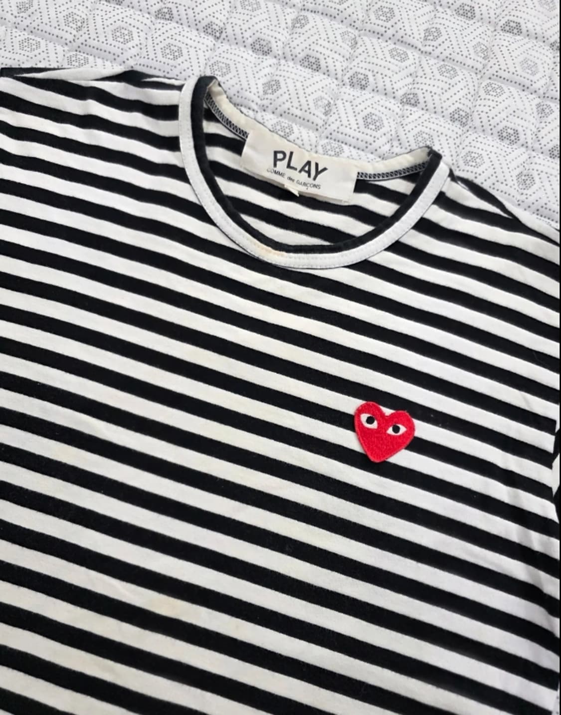 꼼데가르송 플레이 스트라이프 긴팔티 M 상품이미지1