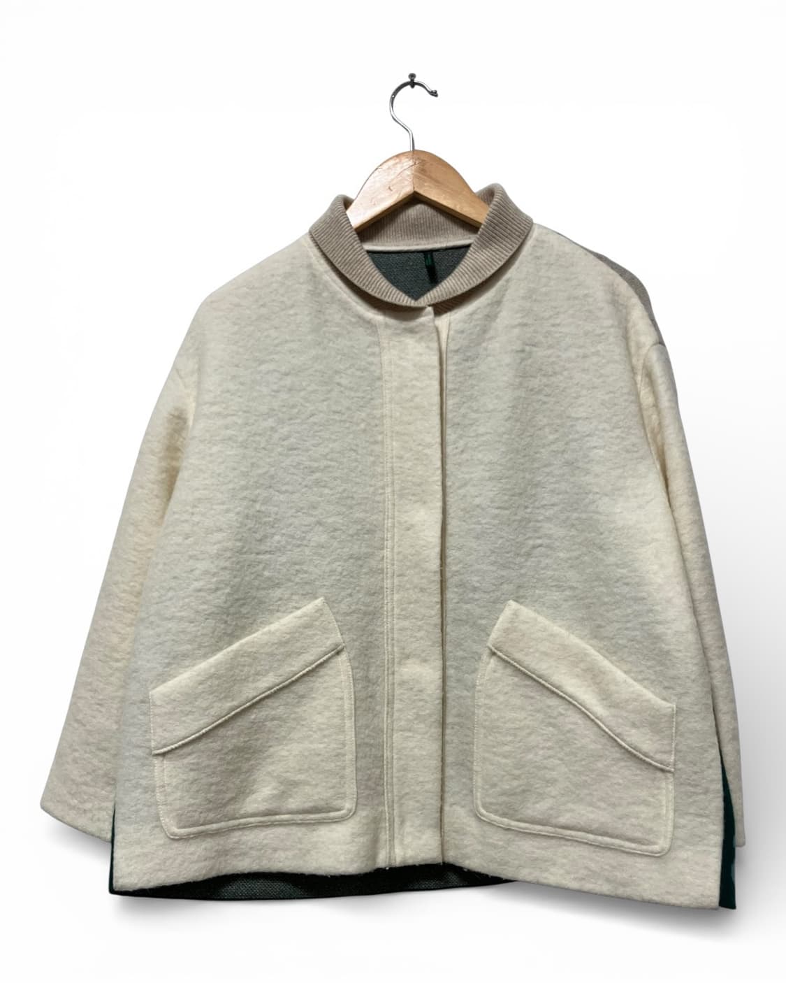 베네통 울 포켓 니트 자켓 42 상품이미지2