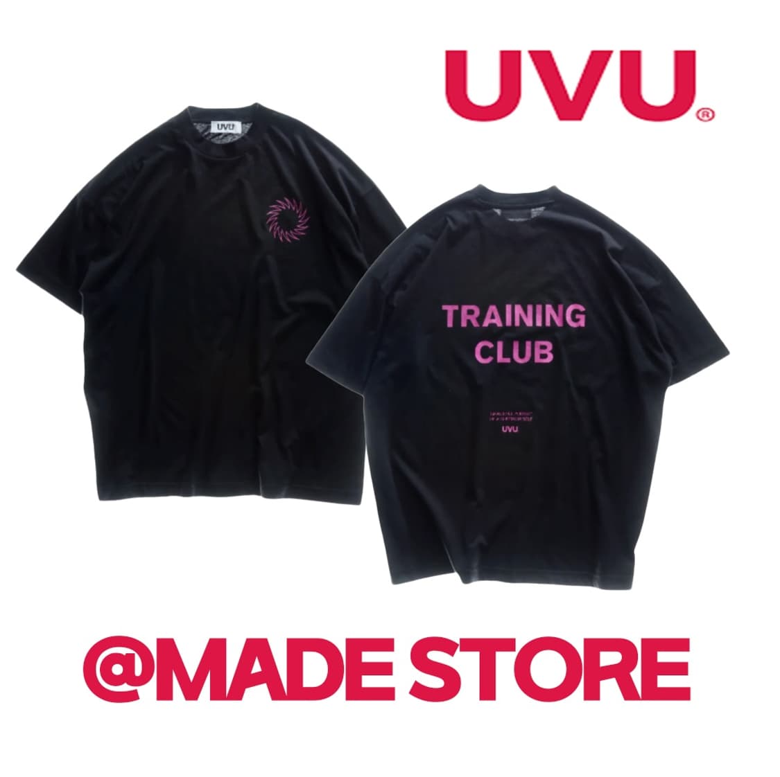 UVU 트레이닝클럽 반팔 티셔츠 상품이미지1