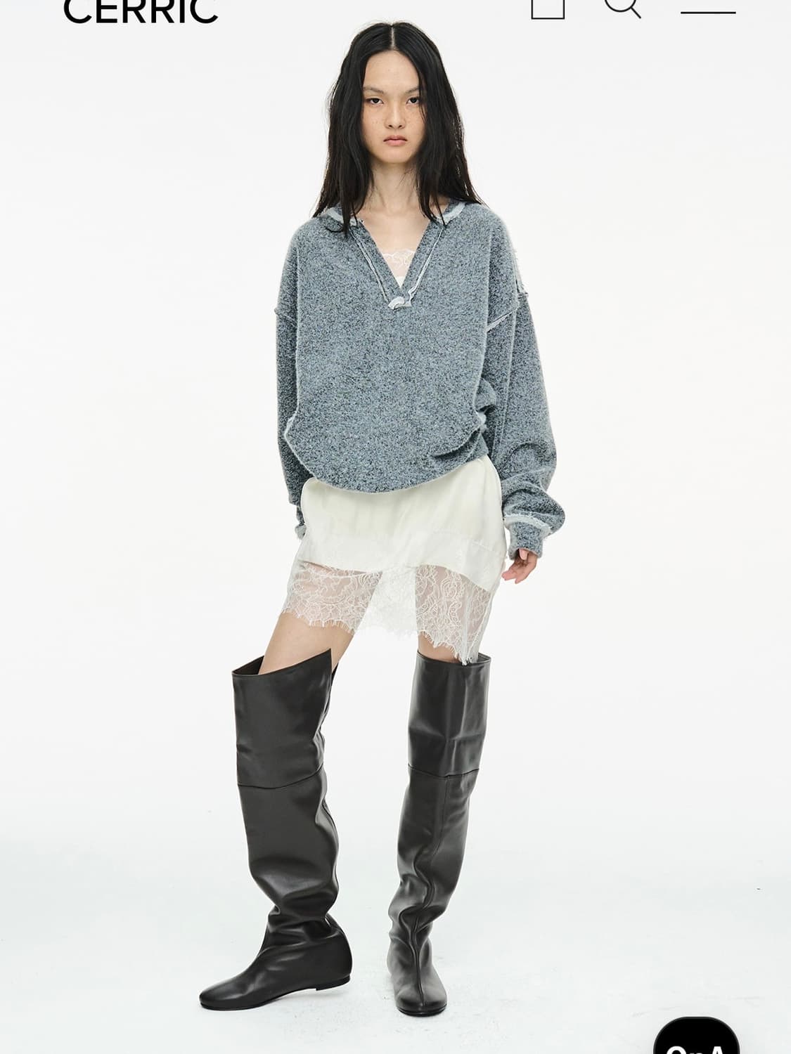 세릭 FURRY V-NECK SWEATSHIRT 상품이미지2