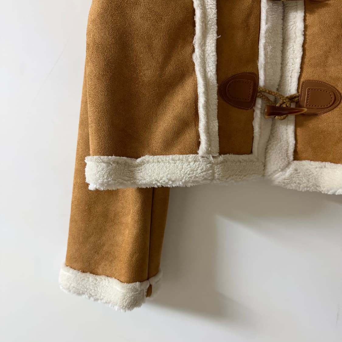 새상품 여자 스웨이드 양털 떡볶이 자켓 (브라운) 상품이미지2