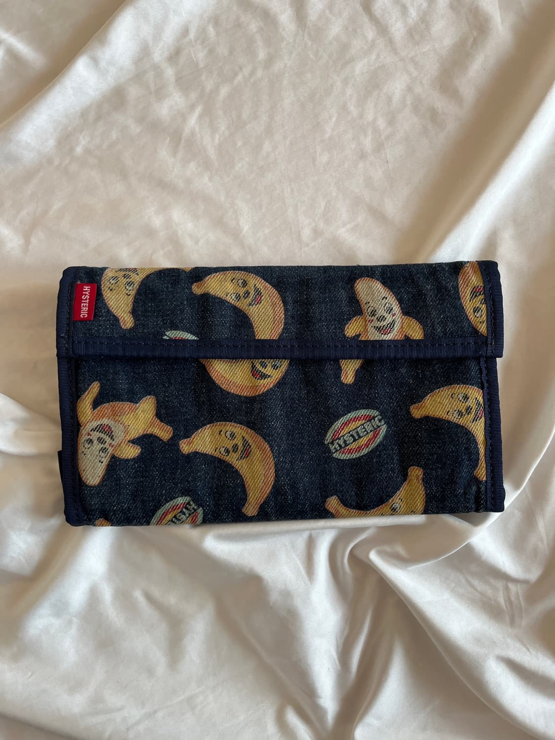 히스테릭 글래머 아카이브 웃는 바나나 데님 장지갑 월렛 상품이미지1