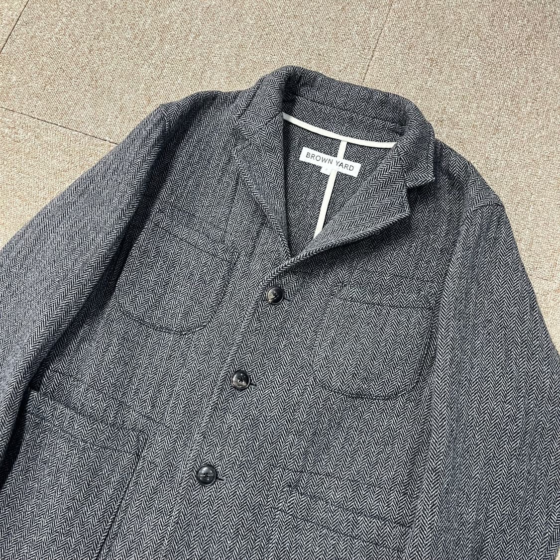 브라운야드 헤링본 자켓 상품이미지3