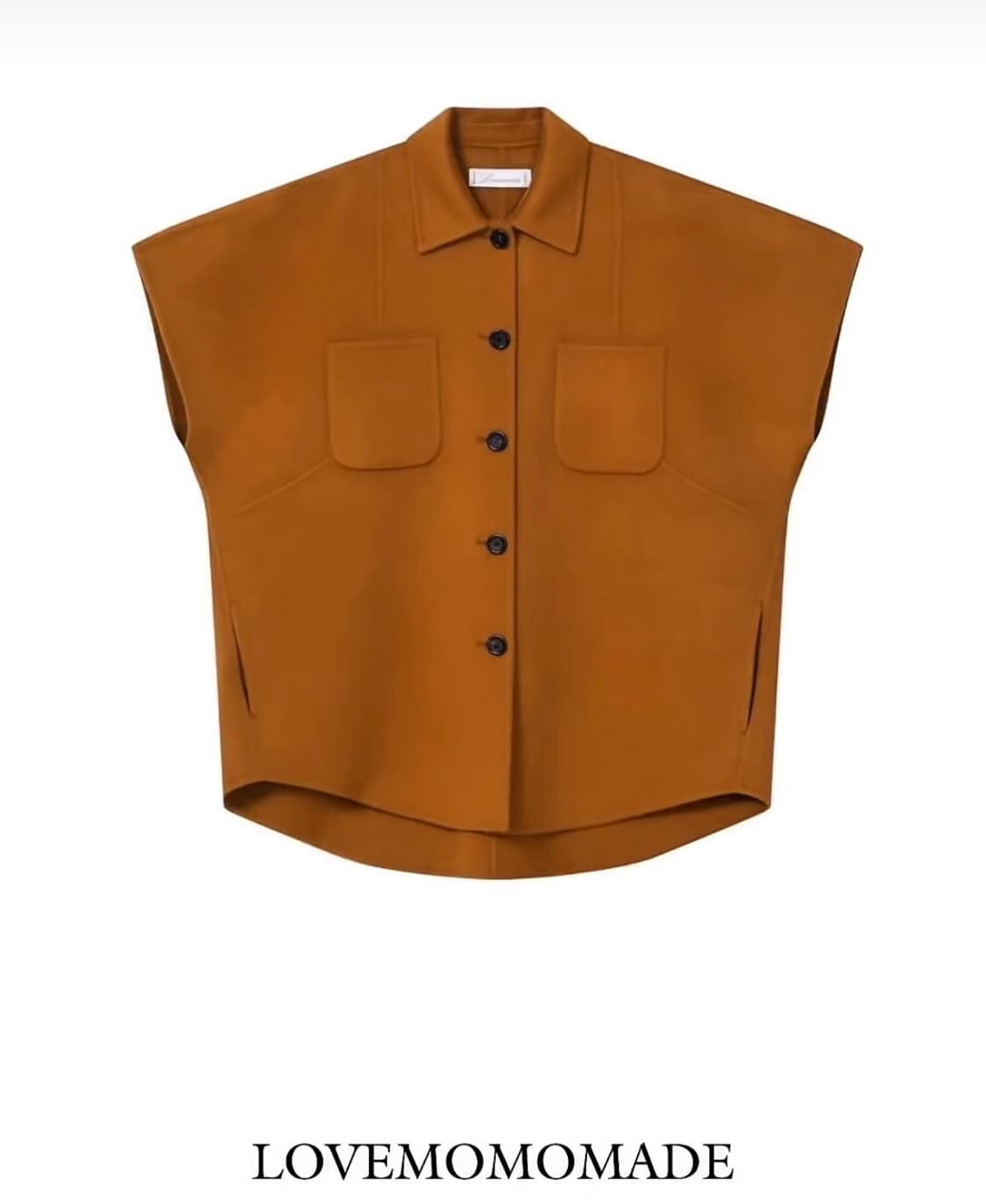 러브모모 캐시미어 반코트 카멜 상품이미지4