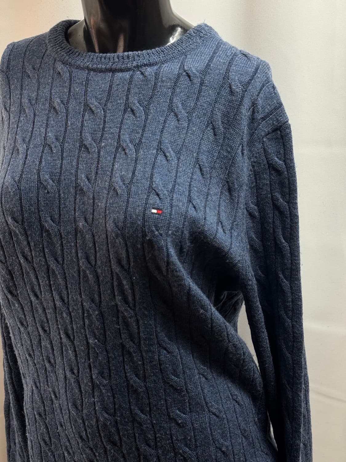 타미힐피거 라운드넥 꽈배기 니트 상품이미지2