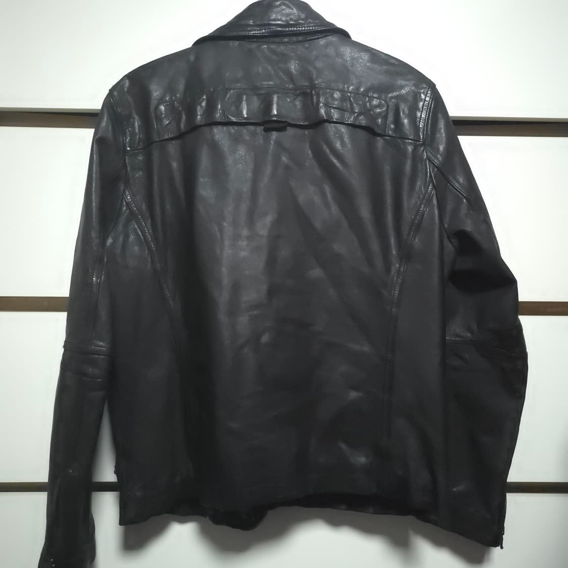 지이크 SIEG 양가죽 라이더 자켓 블랙 100 상품이미지9