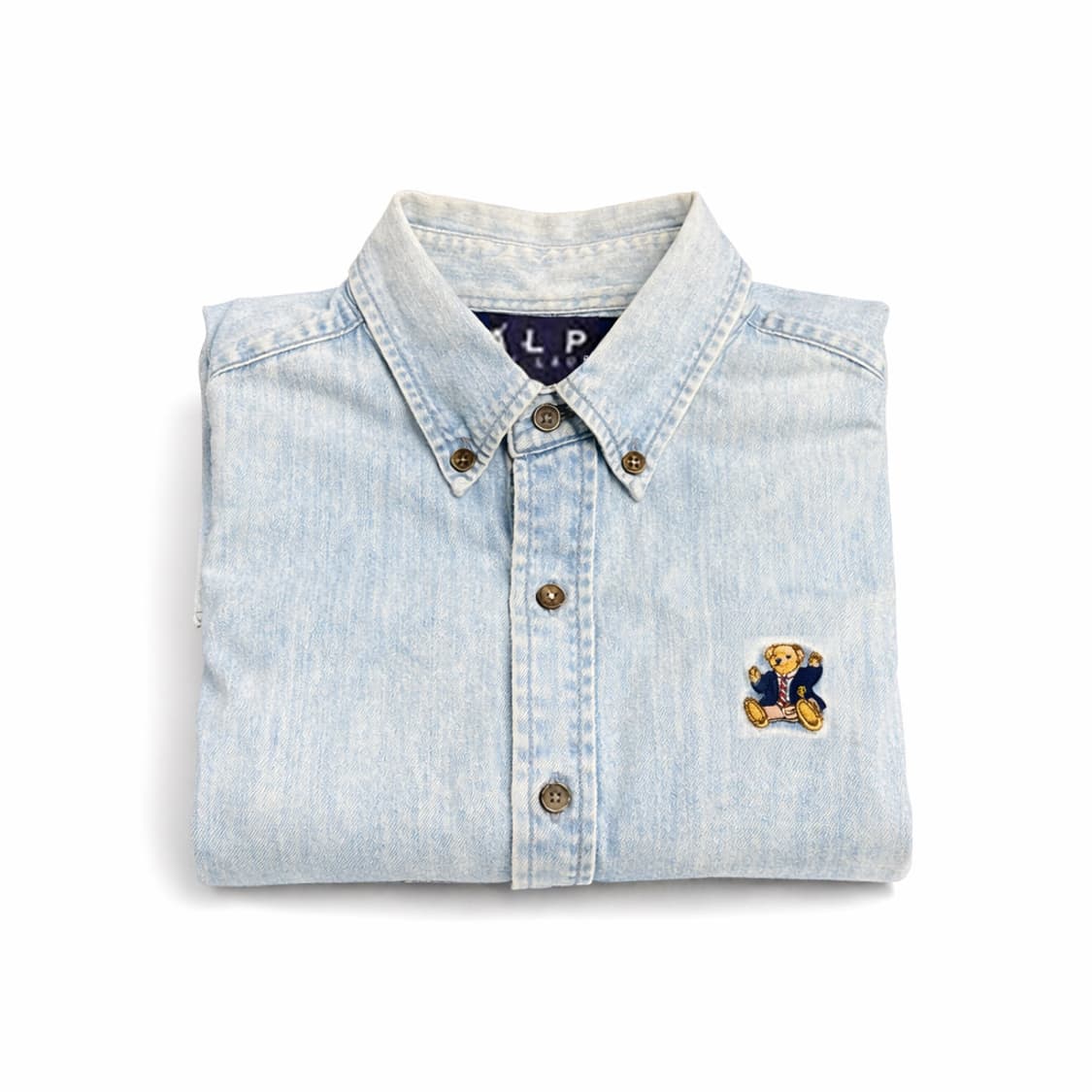 폴로 데님 셔츠 곰돌이 포인트 / 체감 Women's M 상품이미지5