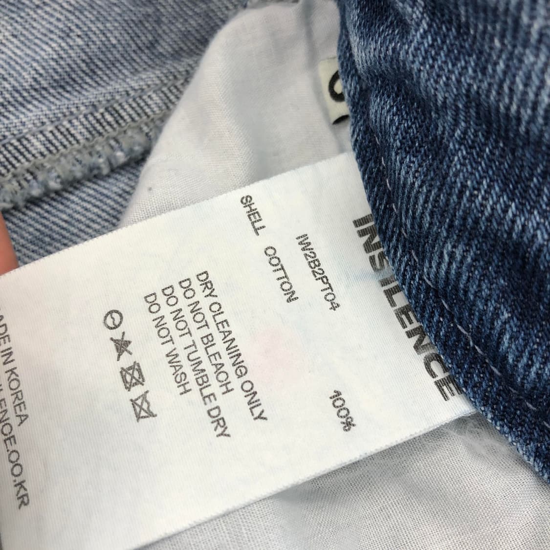 인사일런스 버뮤다 와이드 데님쇼츠 S 상품이미지5