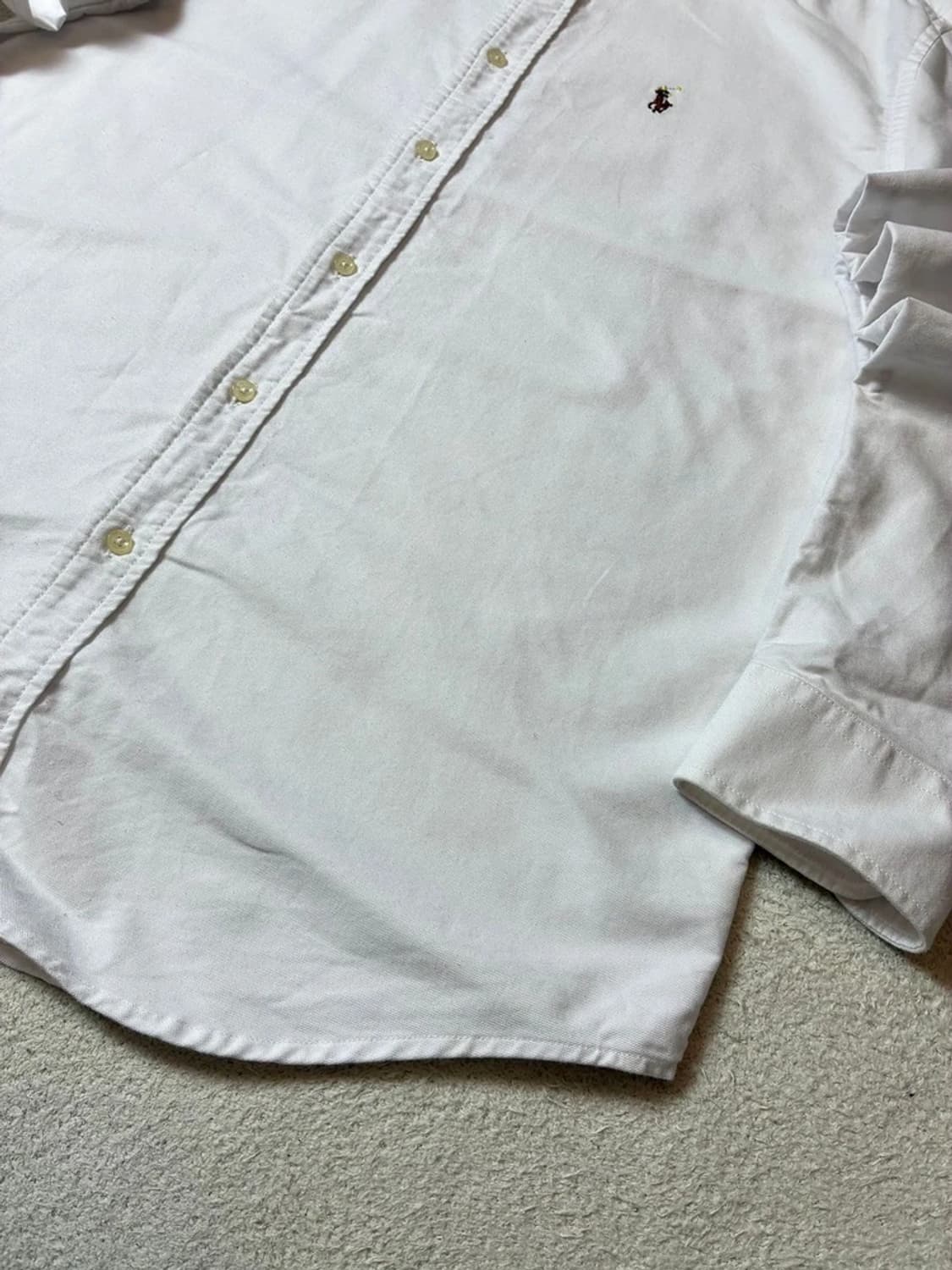 폴로 랄프로렌 옥스포드 자수 로고 화이트 셔츠 PN7237 상품이미지4