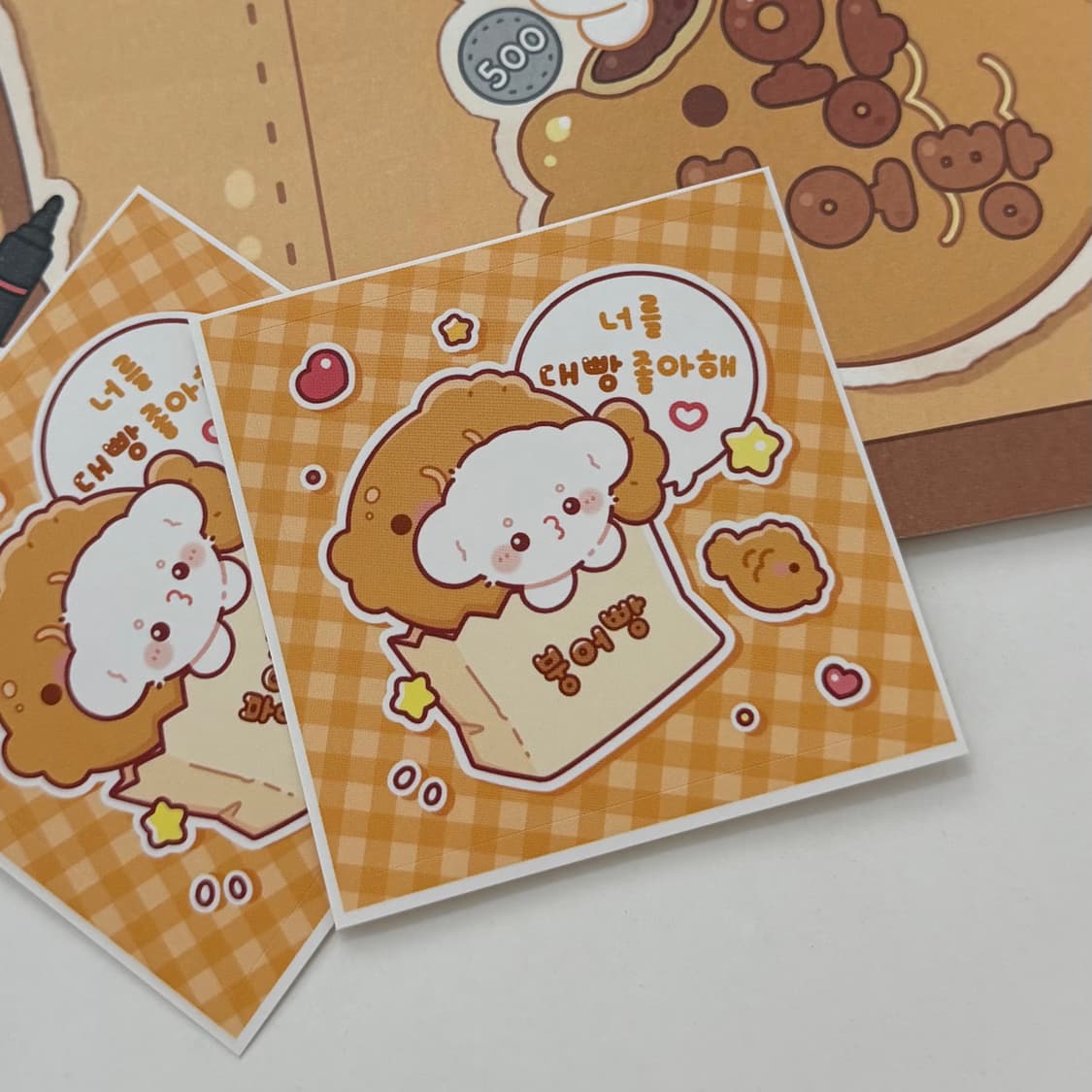 왕 붕어빵 스티커 , 도무송 10매 상품이미지2