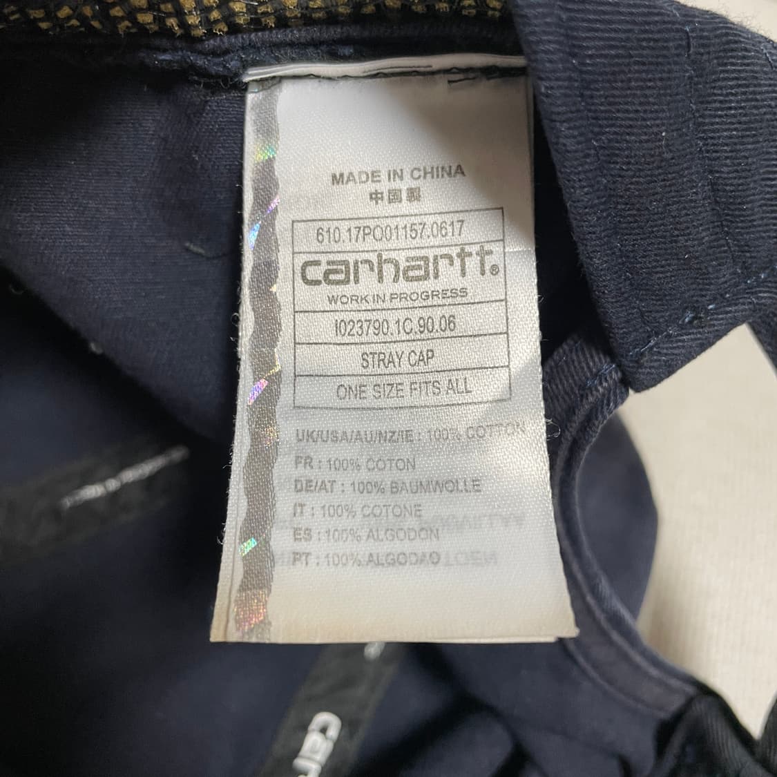 칼하트 이니셜 볼캡(네이비) 상품이미지9