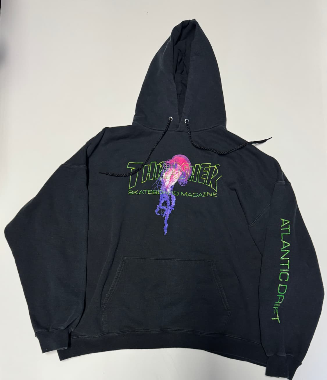 트레셔 THRASHER X ATLANTIC DRIFT 오버핏 기모 후드티 상품이미지1