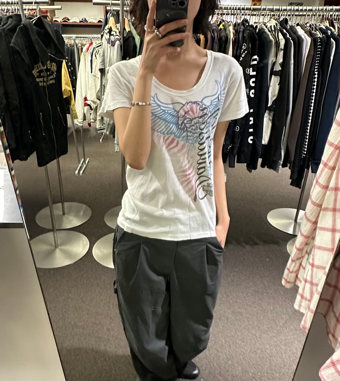 XL)할리데이비슨 빈티지 여성 그래픽 반팔 상품이미지1