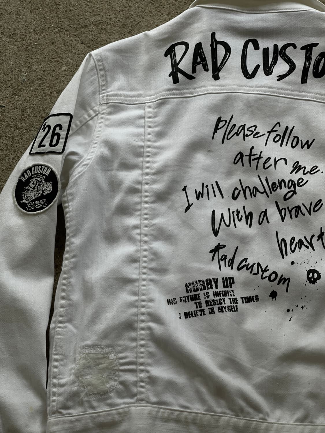 'Rad custom' damage denim jacket 상품이미지10