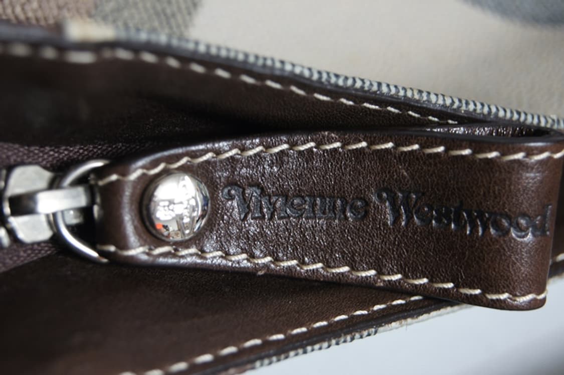 비비안웨스트우드 체크 숄더백 브라운 상품이미지4